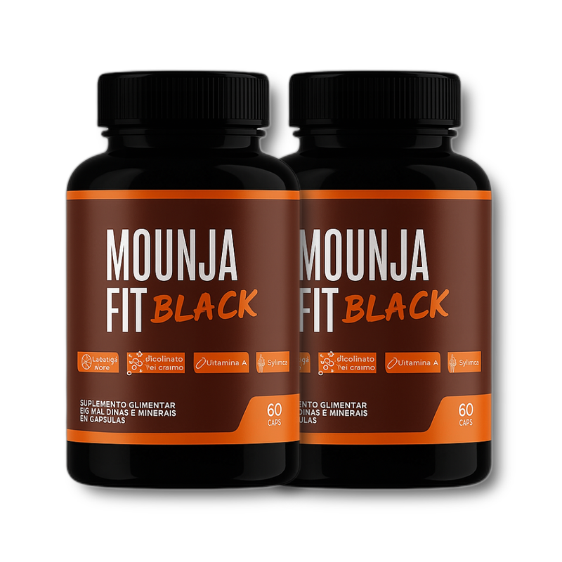 Mounja Fit Black - Suplemento Natural - Promoção Exclusiva + Frete Grátis