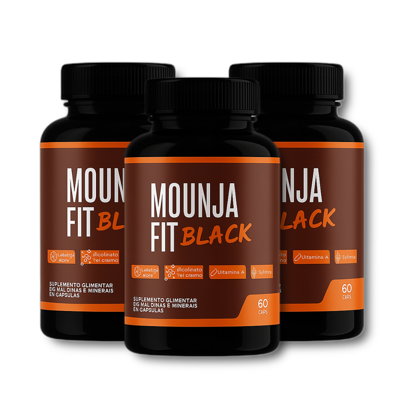Mounja Fit Black - Suplemento Natural - Promoção Exclusiva + Frete Grátis